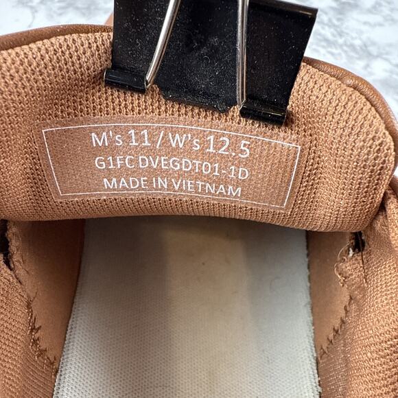 Kizik Mens Vegas Slip On Hands Free Sneakers Size 11 Chestnut Brown Leather - Picture 11 of 11